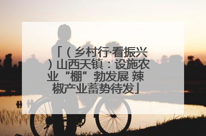（乡村行·看振兴）山西天镇：设施农业“棚”勃发展 辣椒产业蓄势待发