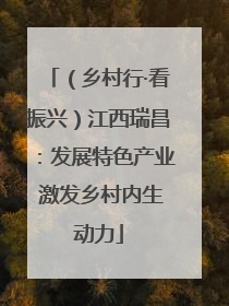 （乡村行·看振兴）江西瑞昌：发展特色产业 激发乡村内生动力