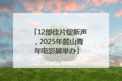 12部佳片绽新声，2025年麓山青年电影展举办