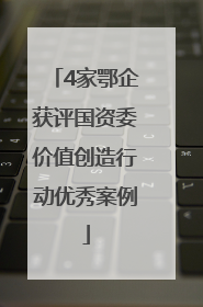 4家鄂企获评国资委价值创造行动优秀案例