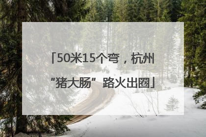50米15个弯，杭州“猪大肠”路火出圈