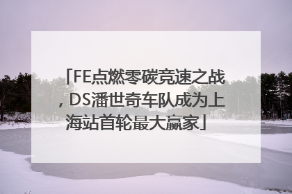 FE点燃零碳竞速之战，DS潘世奇车队成为上海站首轮最大赢家